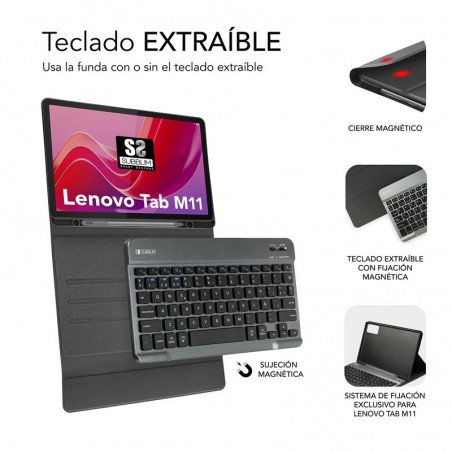 FUNDA + TECLADO SUBBLIM...